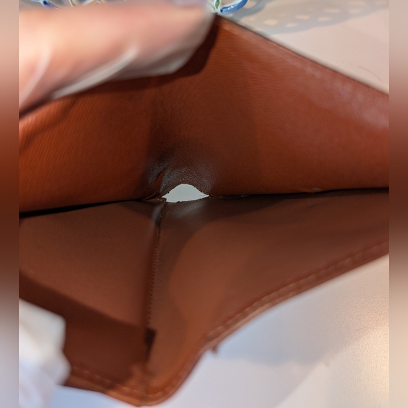 Authentic Vintage Louis Vuitton Monogram Wallet with Rare Original Card Insert - Picture 8 of 16